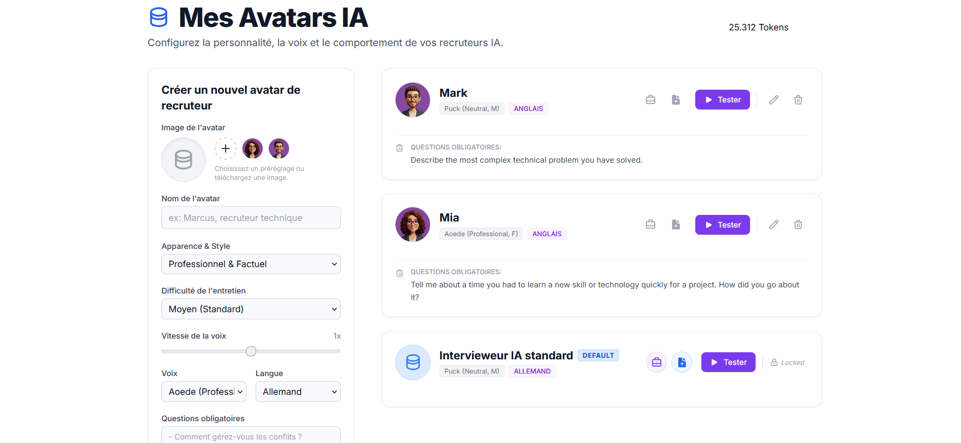 Étape 1 : Configurer l'intervieweur IA Étape 1 : Configurer l'intervieweur IA